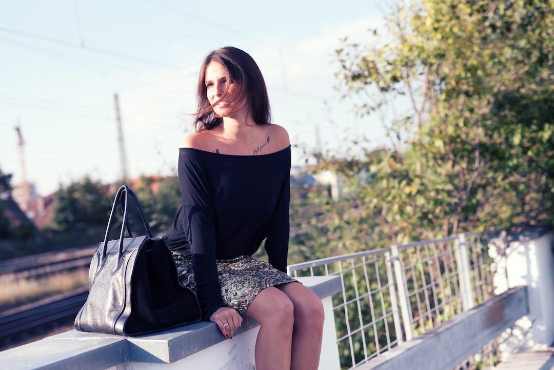 Outfit-Bleistiftrock-Alba Moda
